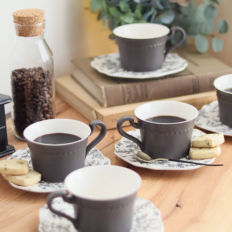 Amazon｜Dolce duo コーヒーカップ ソーサー セット (箱入り